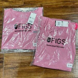 Women’s Figs Chalk Pink Set